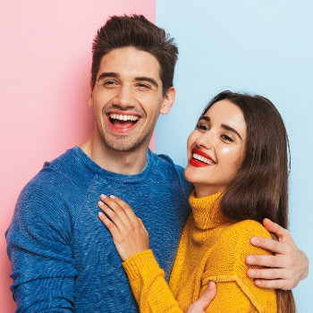 Cheerful young couple