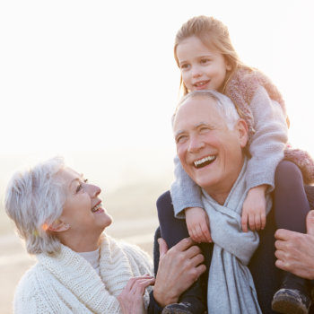 Grandparents And Granddaughter