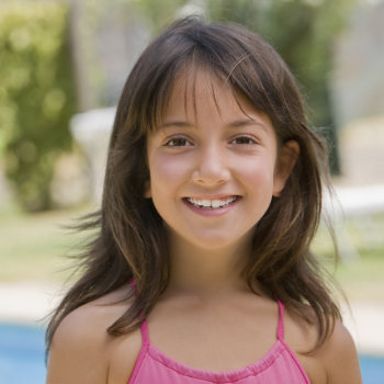 Smiling Hispanic girl